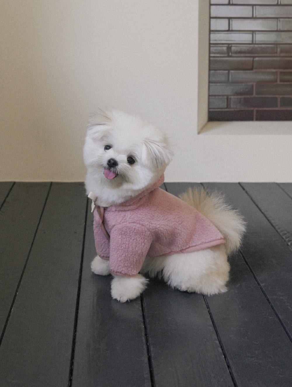 Shearing Hooded Jacket (Pink)