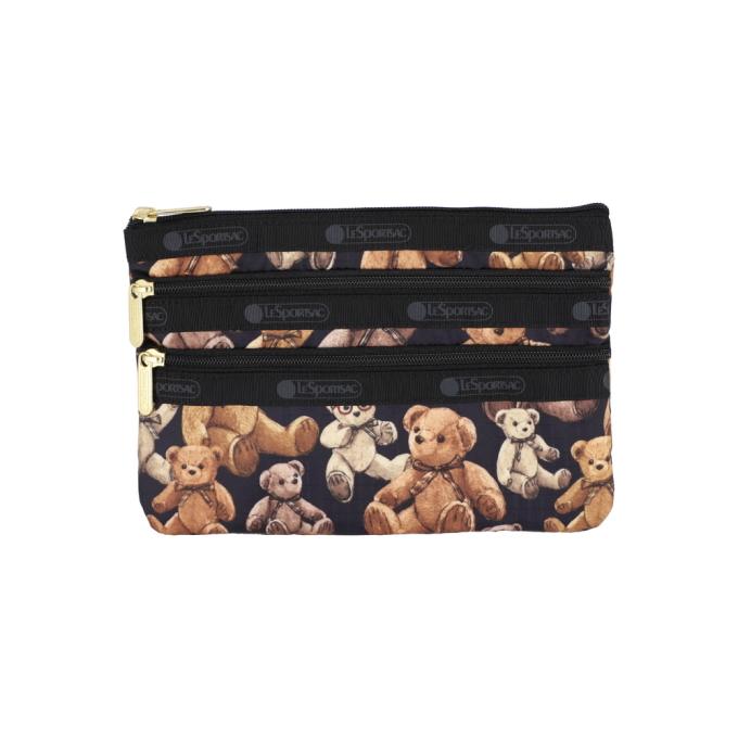 [LESPORTSAC] 베어 파티 쓰리집 코스메틱 파우치