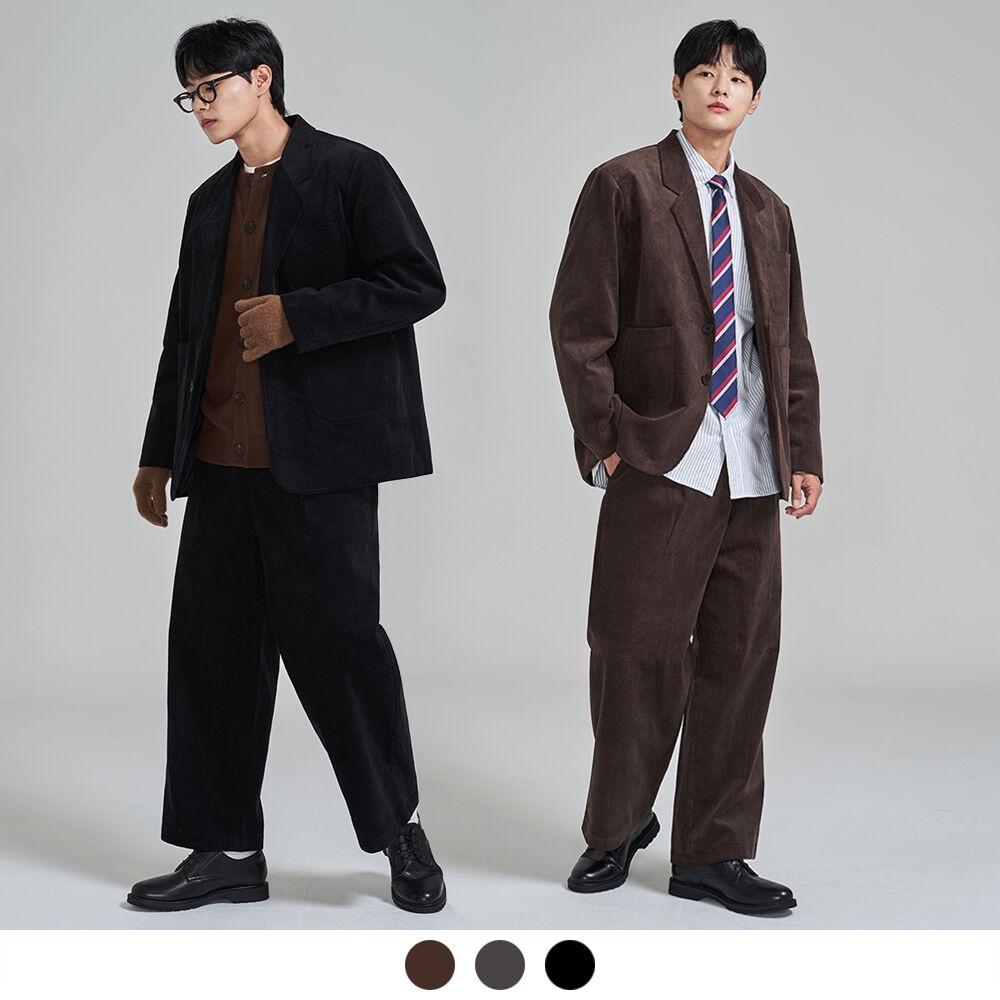 (셋업상품) 코듀로이 불레이저 셋업 (컬러선택가능)