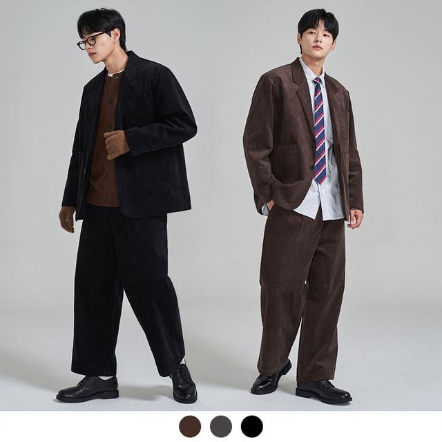 (셋업상품) 코듀로이 불레이저 셋업 (컬러선택가능)
