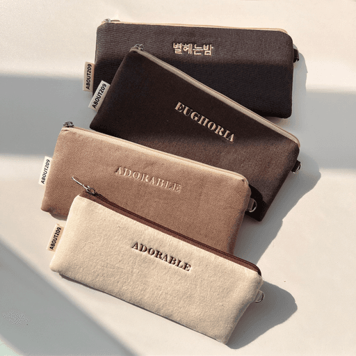 ❣️3가지사이즈❣️무료자수각인 펜슬/생리대/다용도파우치