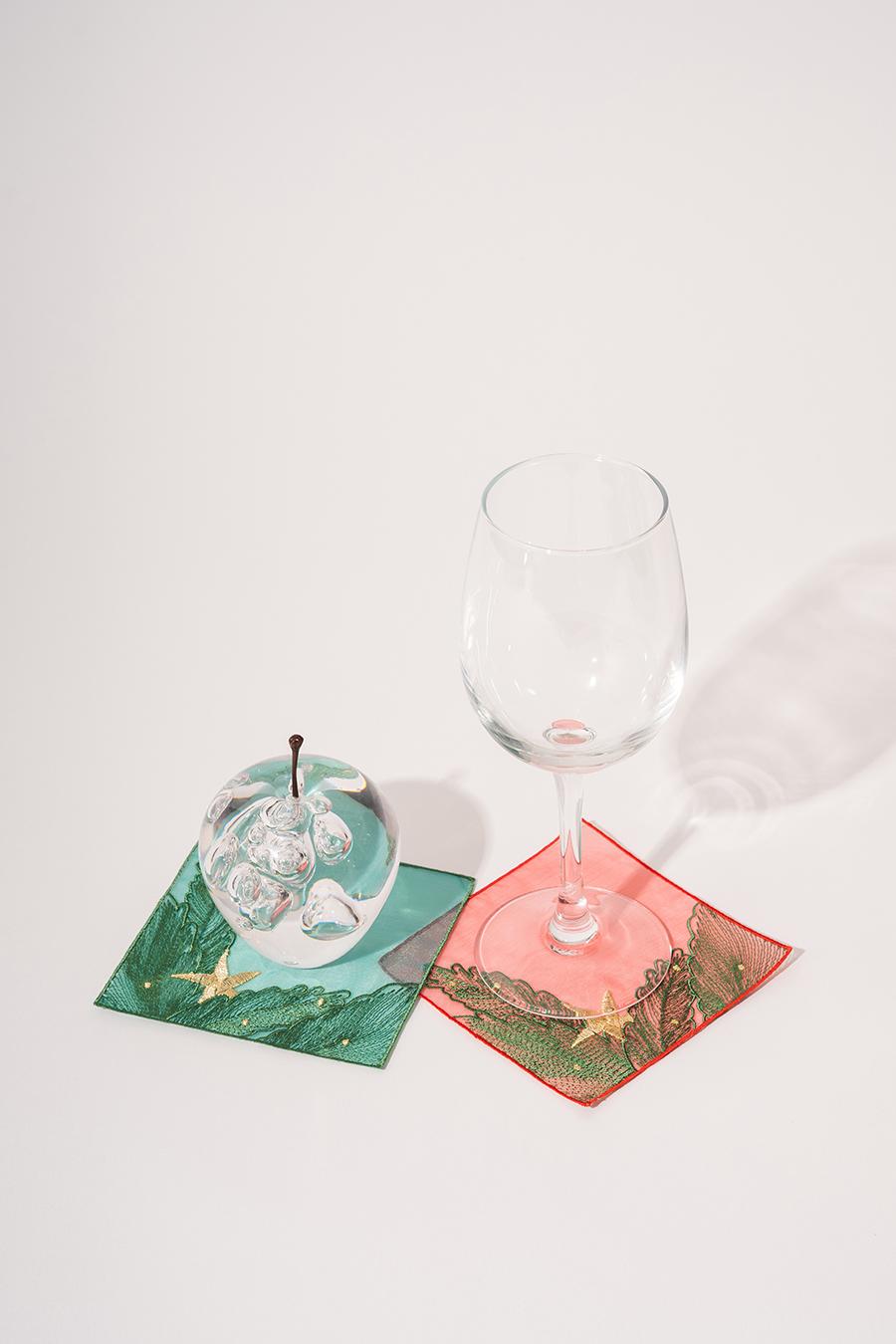 크리스마스 노방 티코스터 세트