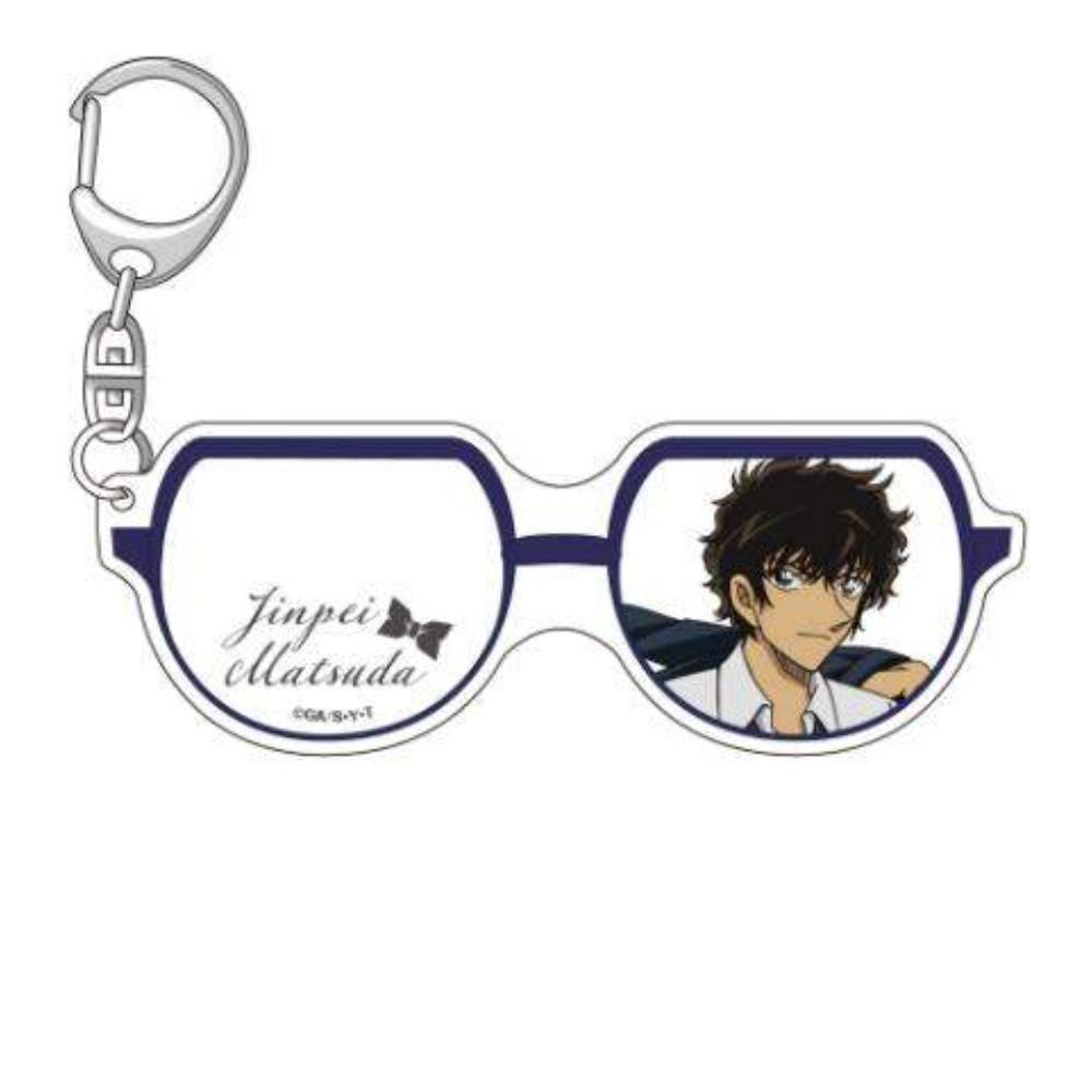 명탐정코난 키링 아무로 마츠다 안경 아크릴 열쇠고리 키홀더