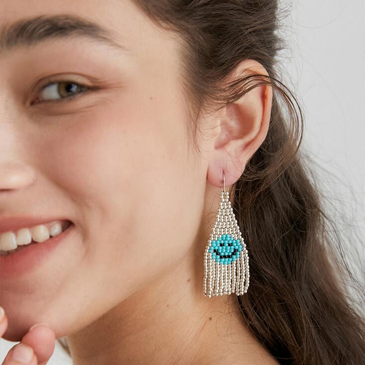 Smile Silver Earrings