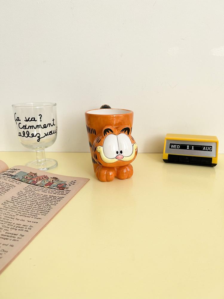 가필드 머그컵 레어템 홈카페소품 빈티지컵