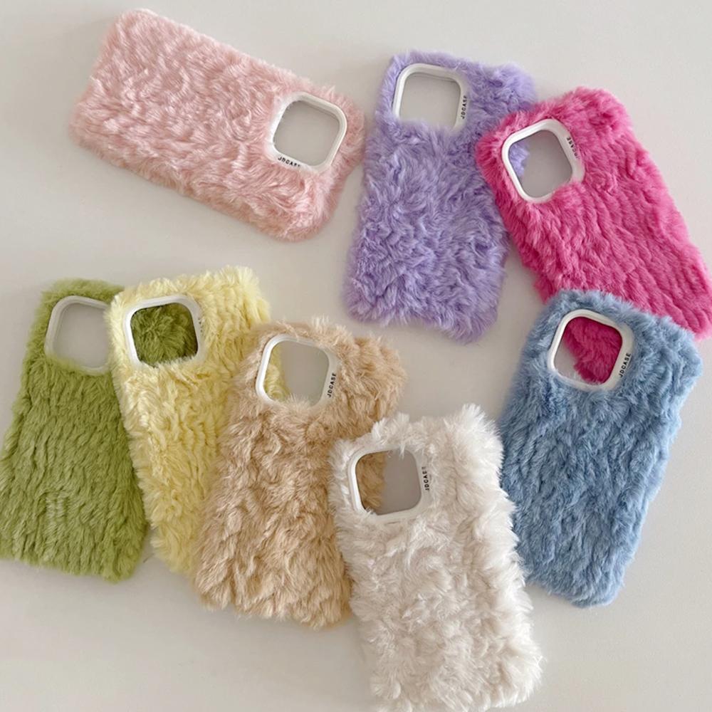 아이폰 털 케이스 파스텔 아이폰15 프로 맥스