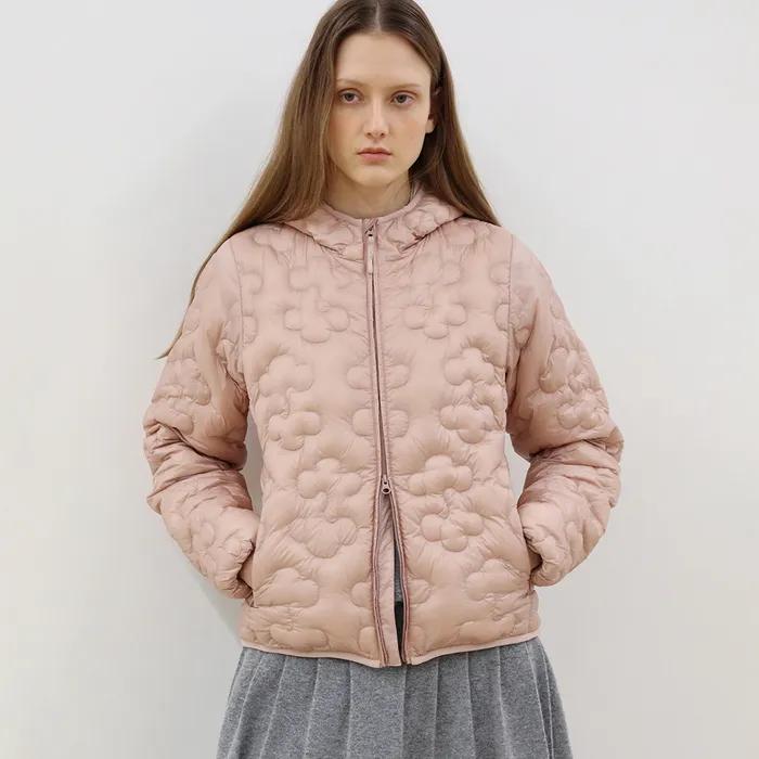 Light Down Hoodie Jacket (Pink)