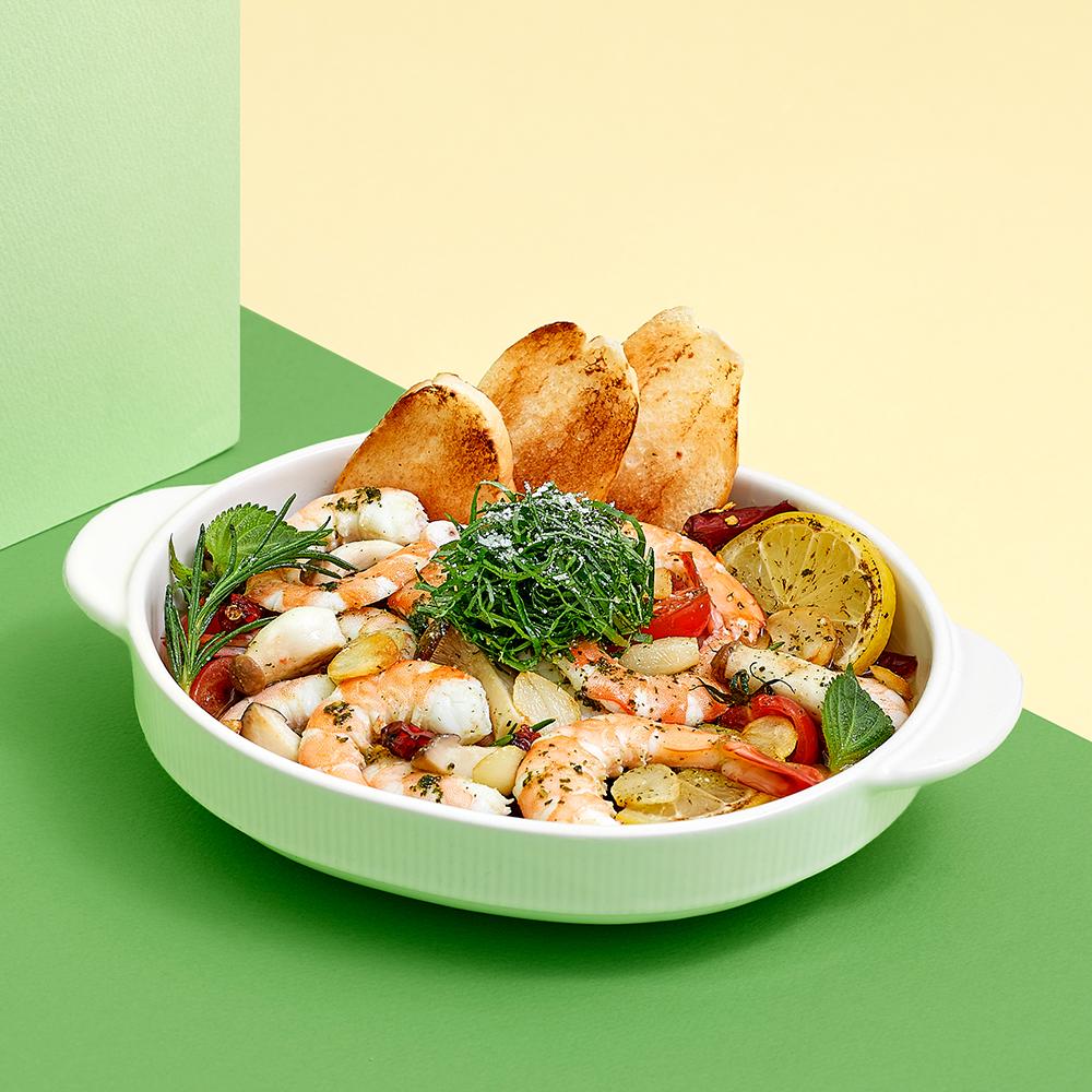 [마이셰프] 허챠밍 깻잎 페스토 감바스(2인)