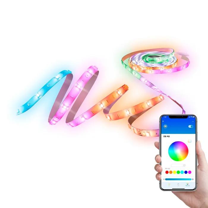 위즈 멀티 컬러 LED 줄조명 스트립 라이트 간접조명 5M