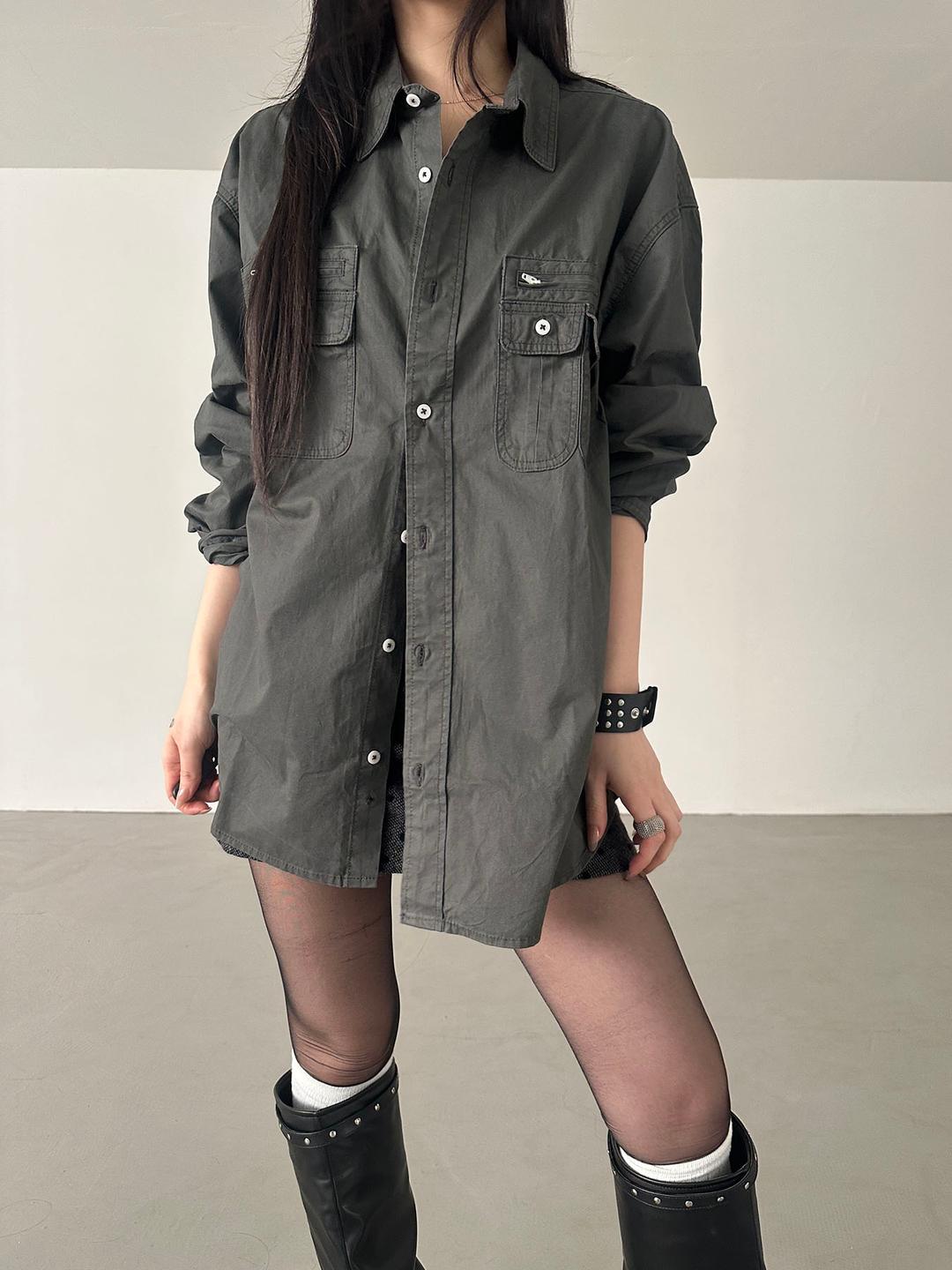 이너뮤트 vintage oxford shirt (2color)