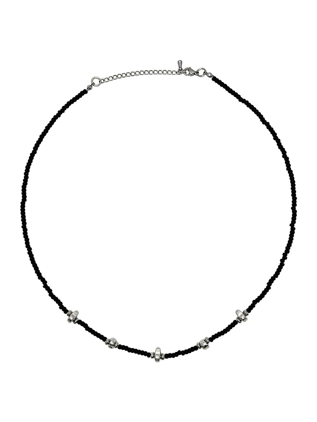 Surgical stone bead necklace