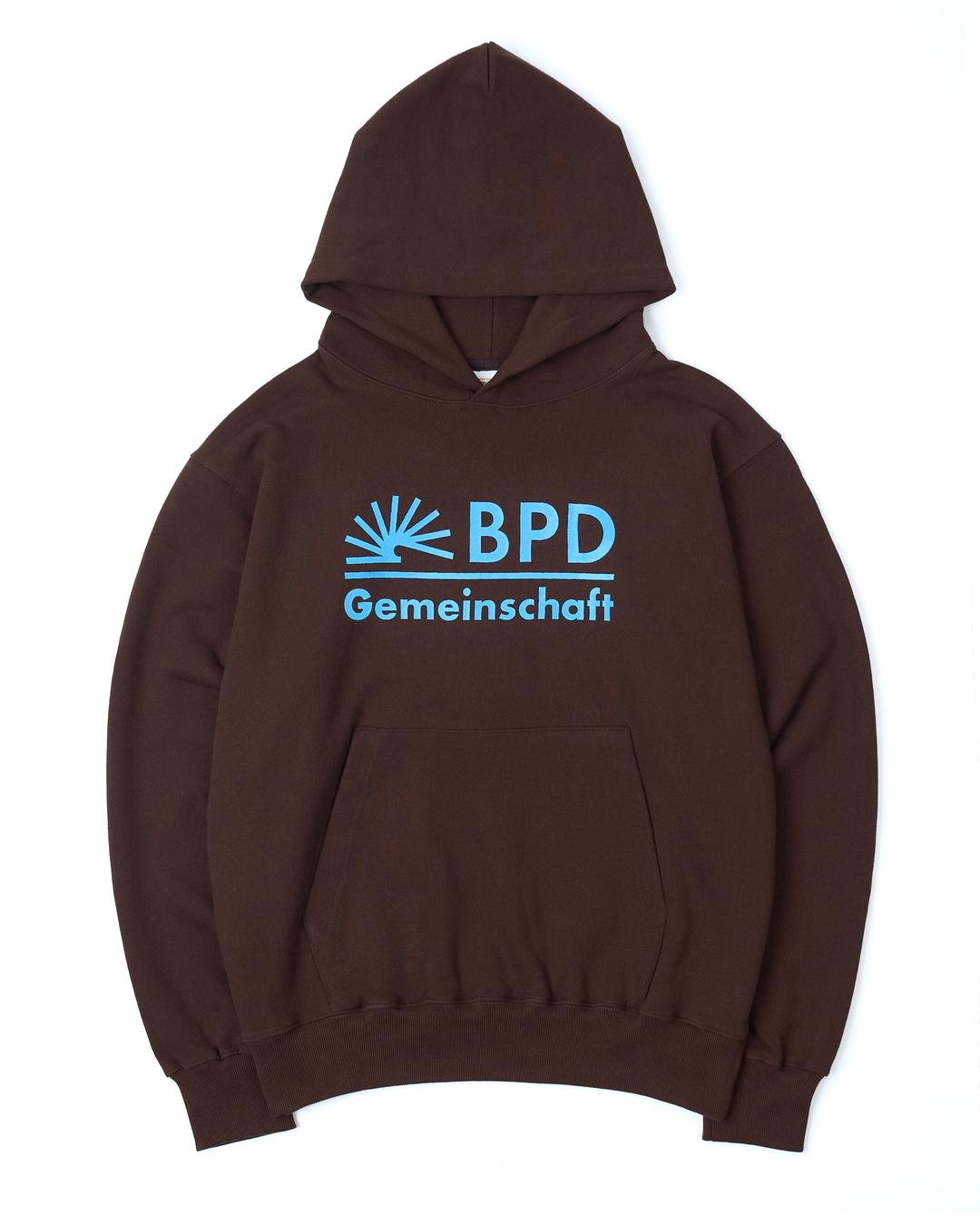 001 GEMEINSCHAFT HOODIE (BROWN)