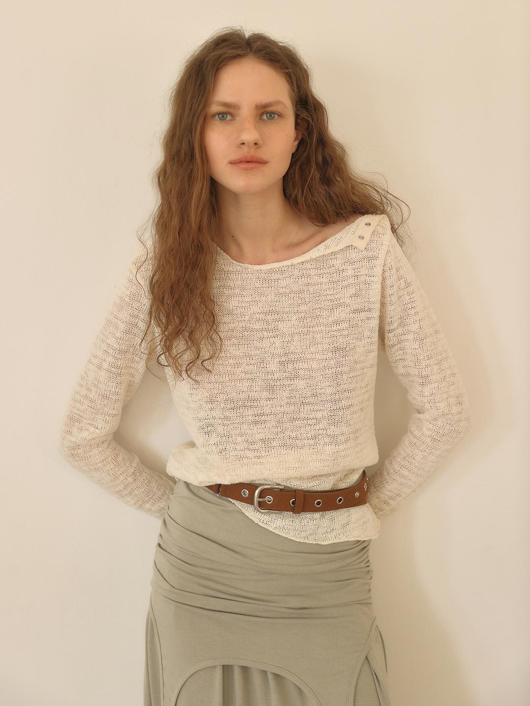 BOHEMIAN SNAP TOP [ CREAM ]