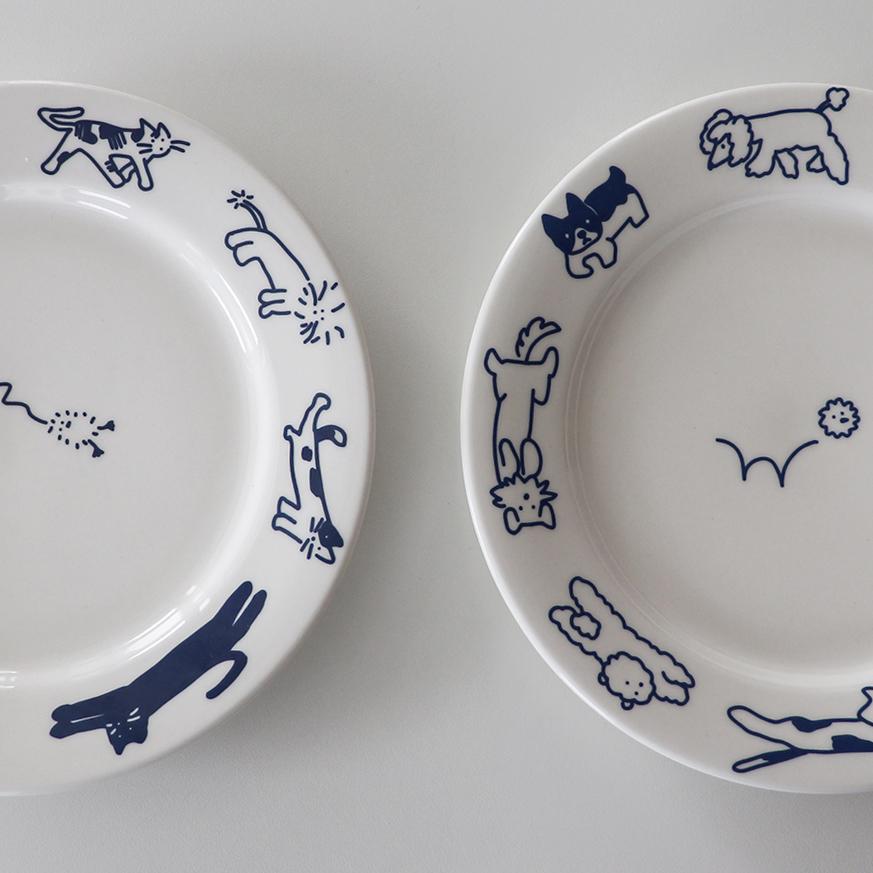 고양이 접시 / 강아지 접시 (세이호 플레이트, 집들이 선물, 그릇 세트, 감성 홈파티)