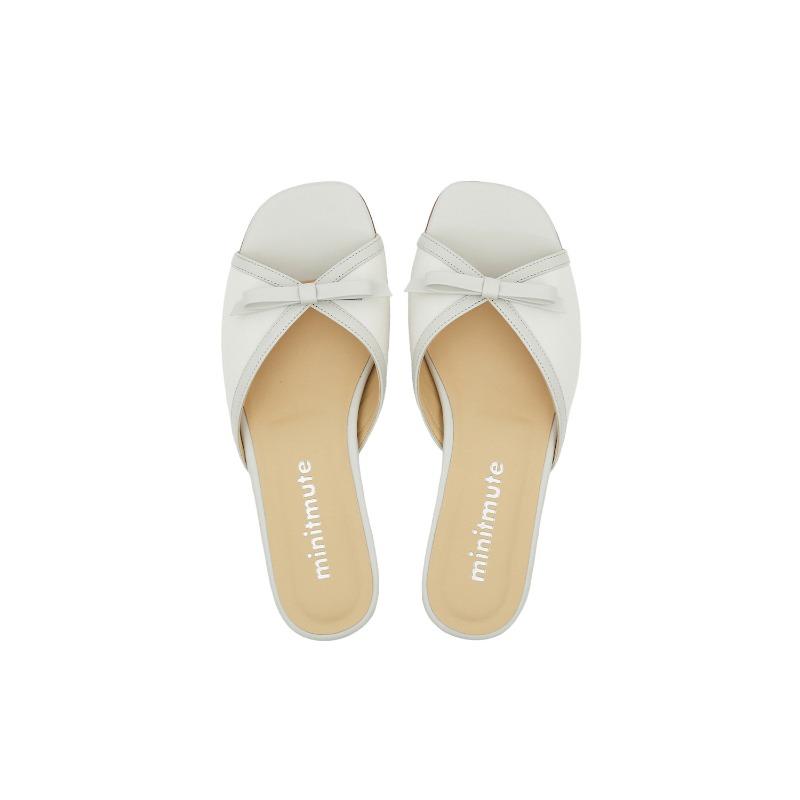 ribbon slipper - cloud