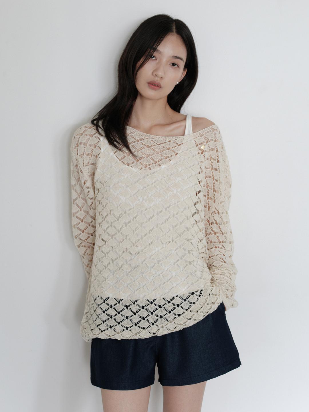 Skashi loose boatneck knit_3colors