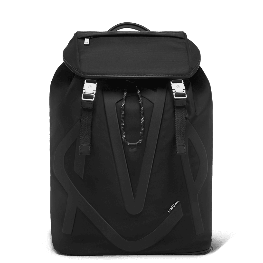 시그니처-나일론 플랩 백팩 라지