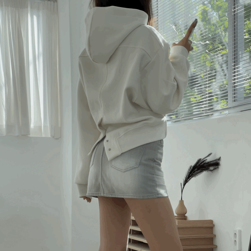 몽글 빅 후드티