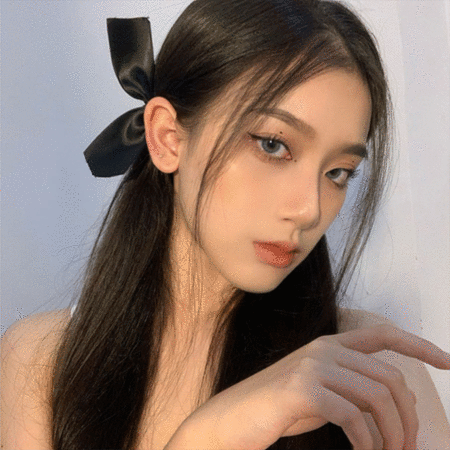 조이 사이드 리본 헤어핀