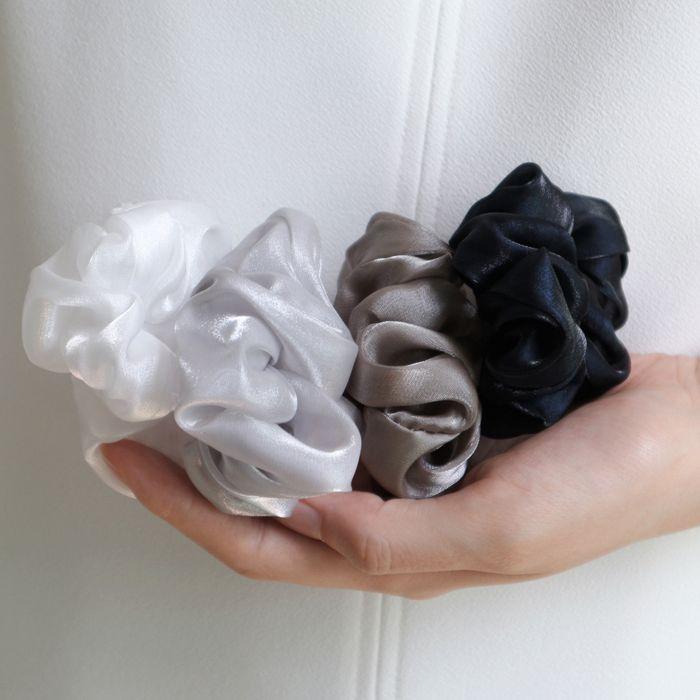 NOCTURN SILK ORGANZA MINI SIZE SCRUNCHIE (6COLOR)