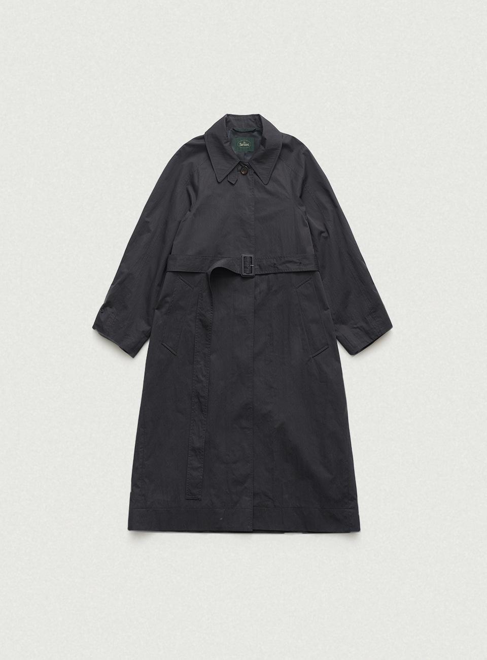 Charcoal Pale Cotton Loose Trench Coat [3월 말 순차 배송]