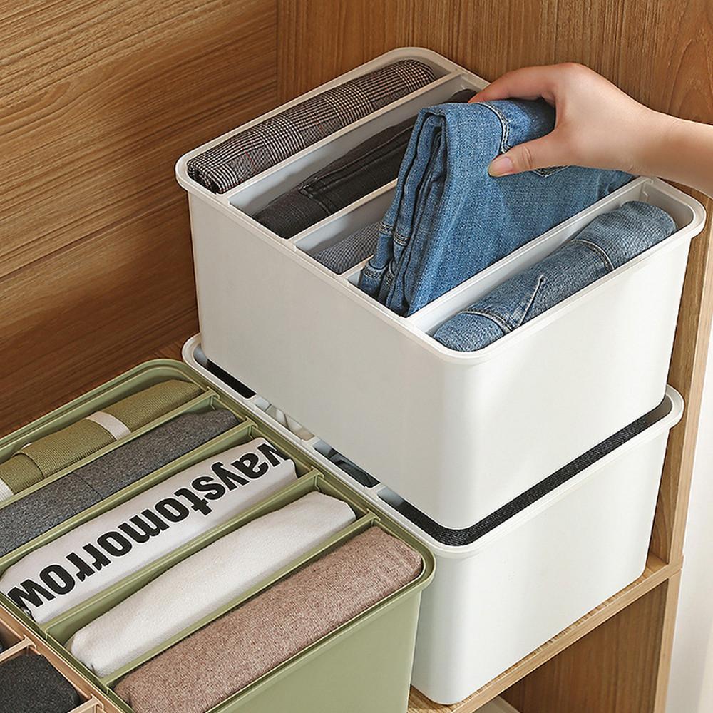 바지 정리함 티셔츠 청바지 옷수납 파티션 보관함 칸막이 옷정리노하우 옷장수납방법