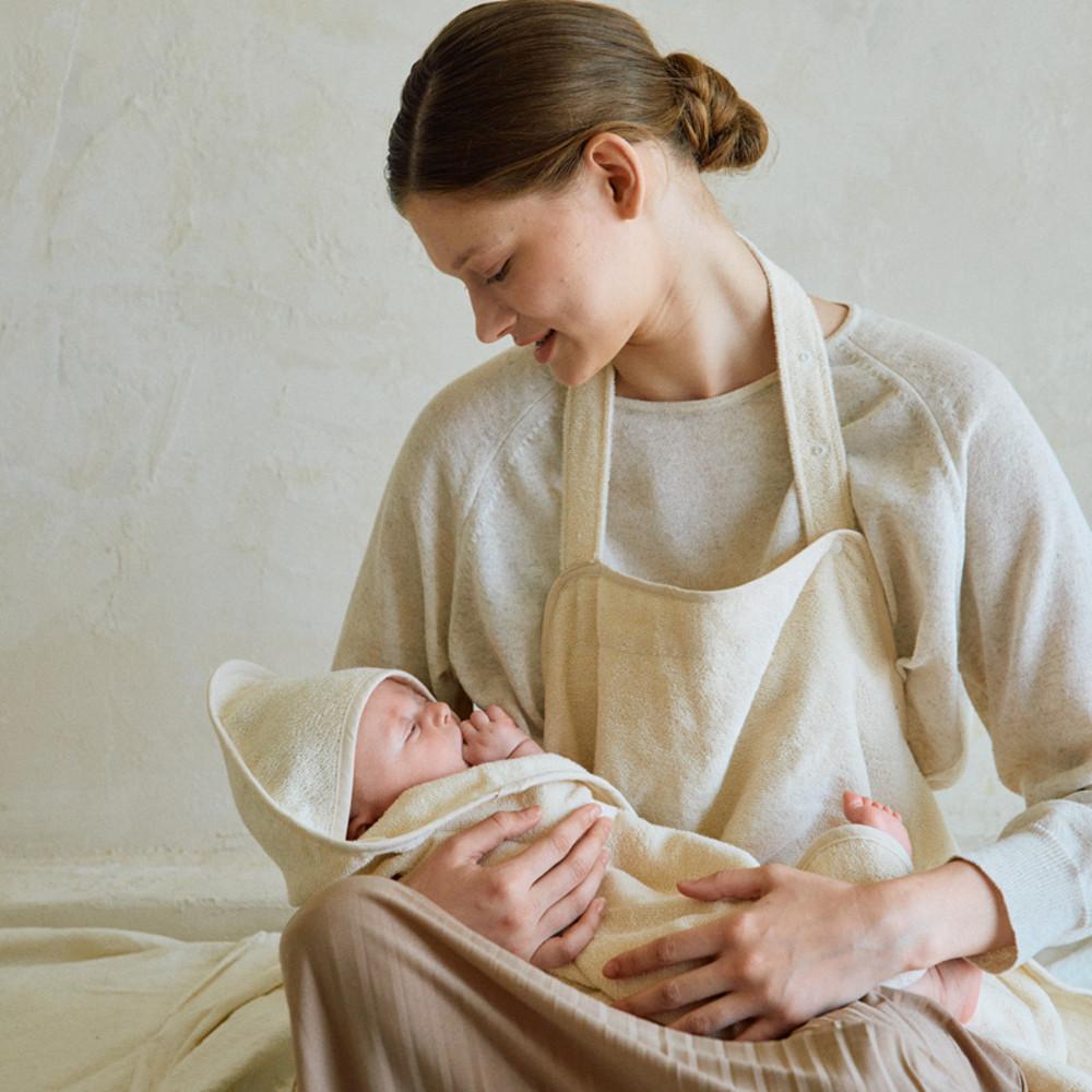 말랑하니 앞치마 아기목욕타올 신생아