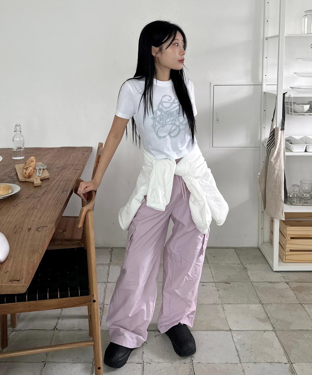 스파오 [미희, 도영도영이 PICK] 라이트 2-WAY 카고 와이드 팬츠 (나일론)_SPTCE23G01