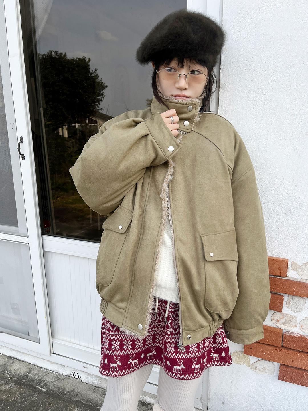 matt 퍼 트리밍 블루종 (6온스)