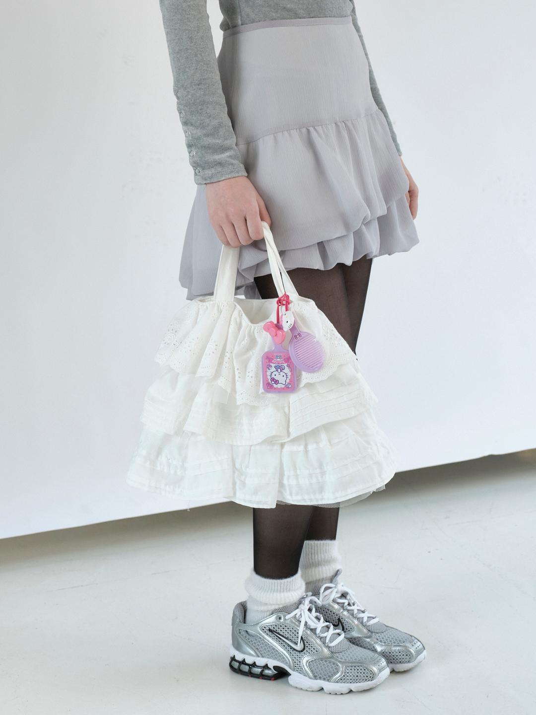 LACE SKIRT TOTE BAG
