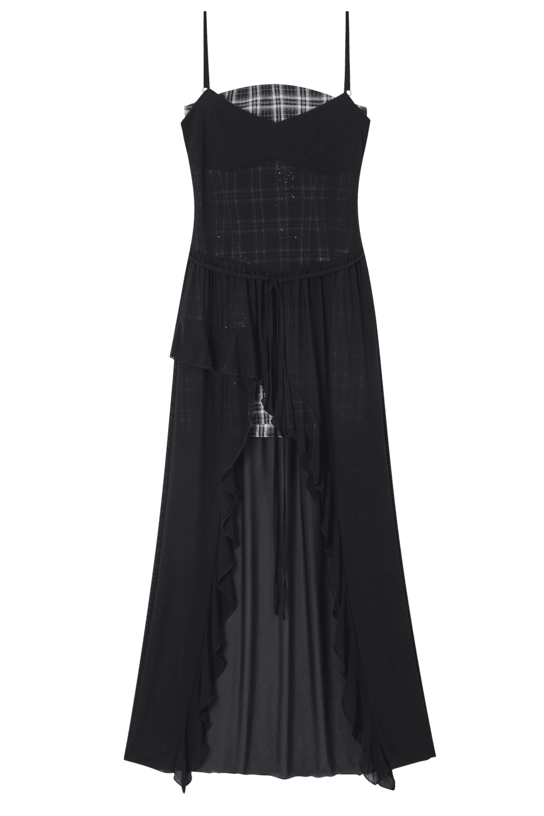 Long sheer dress set