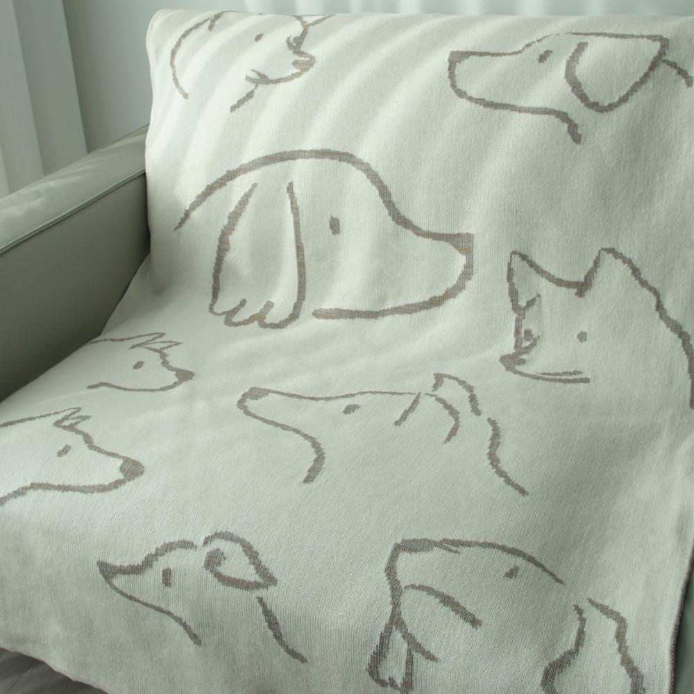 베르데VERDE 퍼피 양면 니트 블랭킷 3size 2color