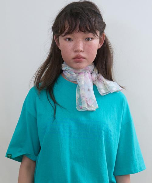 340. 플로럴 스카프 _ 라이트 옐로우