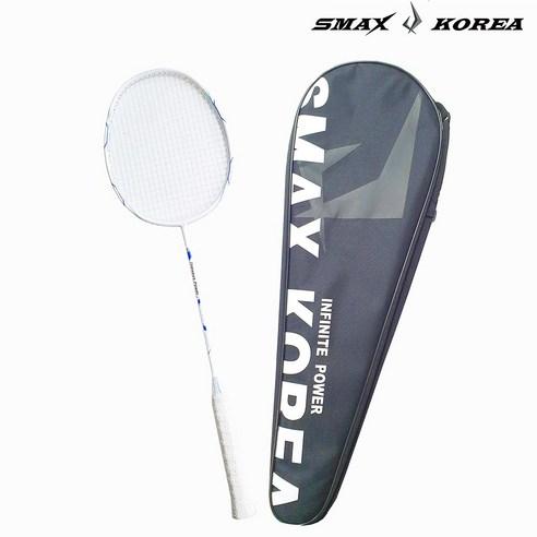 스맥스코리아 풀카본 초경량 배드민턴 라켓 68g, 테세우스 화이트, 1개 - 배드민턴 라켓 | 쿠팡