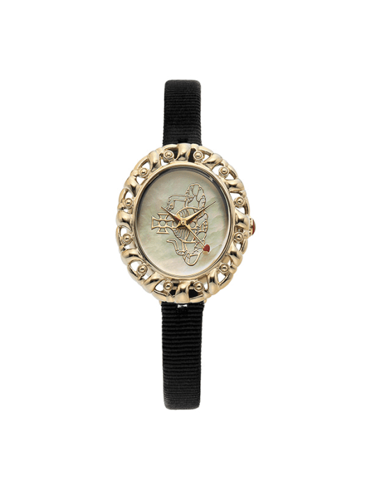 로코코 여성 가죽시계 VV005CMBK