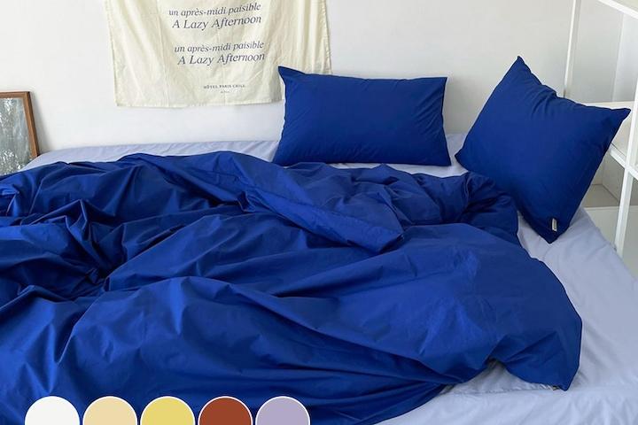 [단독] 사박사박 미드나잇 호텔식 고밀도순면 사계절 이불커버 SS/Q 10colors