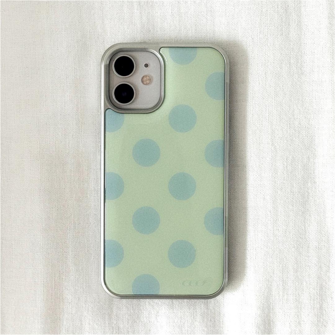 Silver Dot epoxy case(lime/blue)