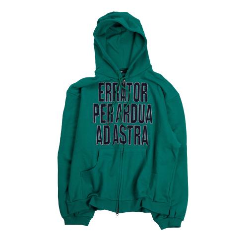 Ad Astra Appliqué 2way Hoodie Zip Up Green