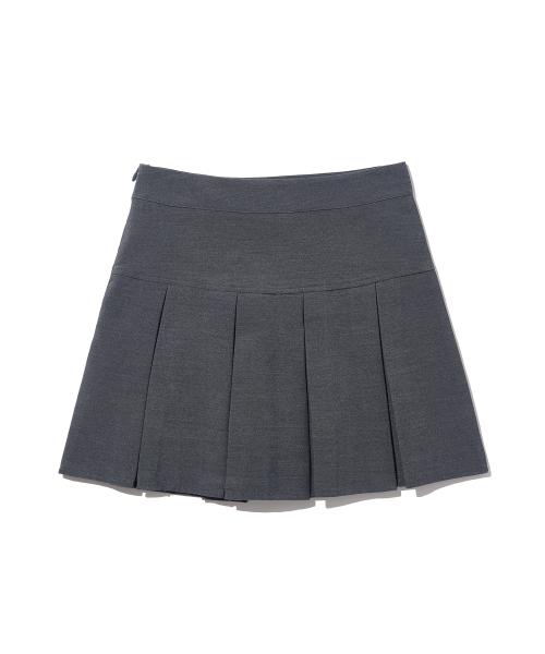 우먼즈 플리츠 테니스 스커트 (차콜)