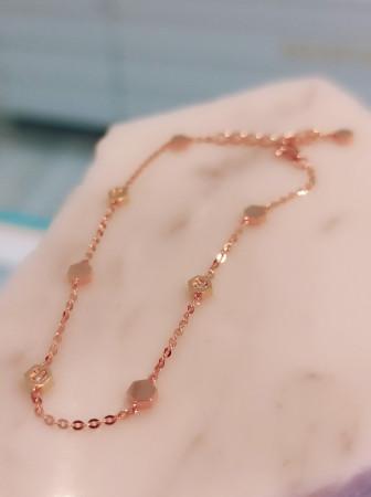 이런 상품 어때요? 스타일러스[골든듀AMC] 허니허니13 14K금 핑크골드 콤비 데일리 여성 팔찌 a-251400012/650