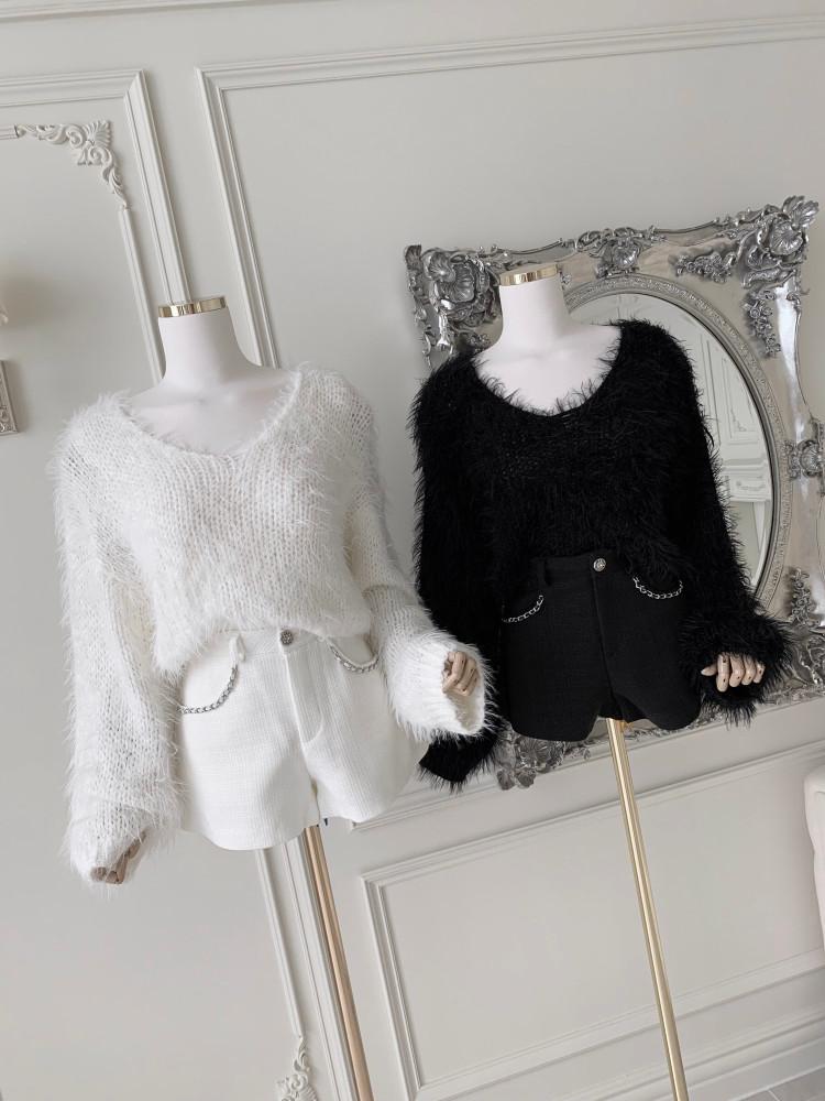 트위드 체인 숏팬츠 [ 2color ]