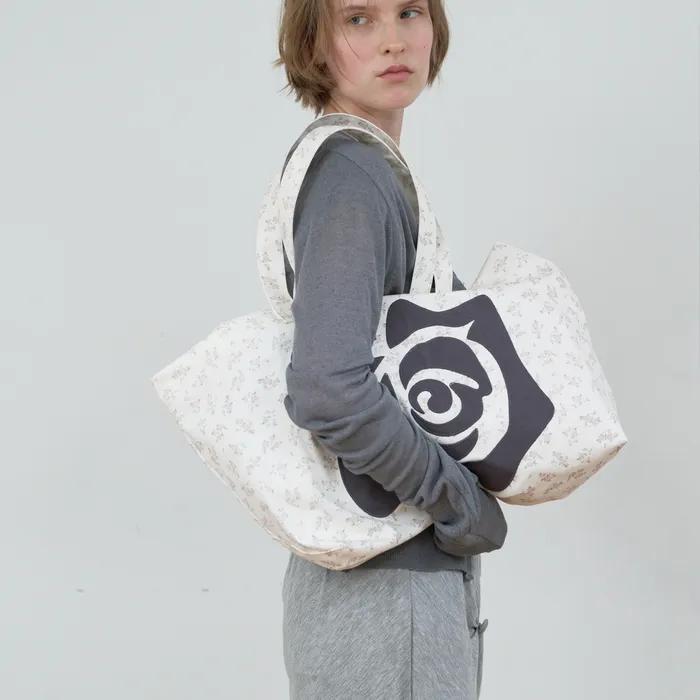 ROSE PATCH ECO BAG_LIGHT PINK