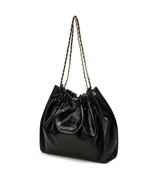 [코코체인] 블랙 로고 장식 소가죽 체인숄더백M