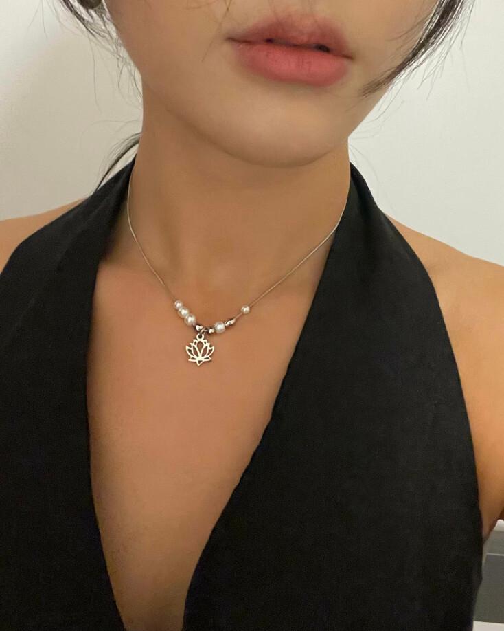 lotus flower necklace