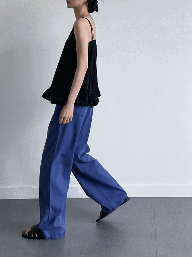 플라이 포켓 피그먼트 다잉 코튼 팬츠