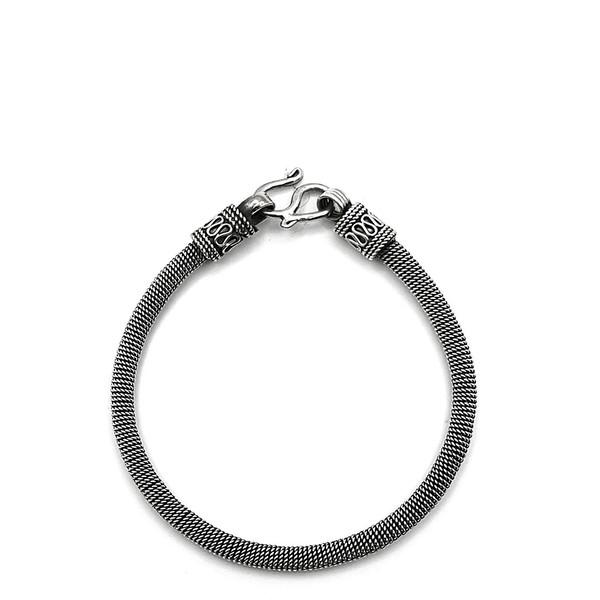 Vintage Braided Rope chain 925silver Bracelet