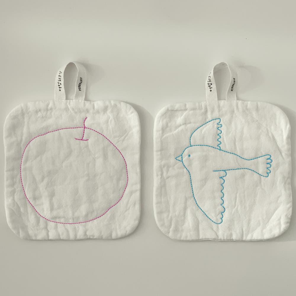 손안의 사과 소창행주(2개 1set)