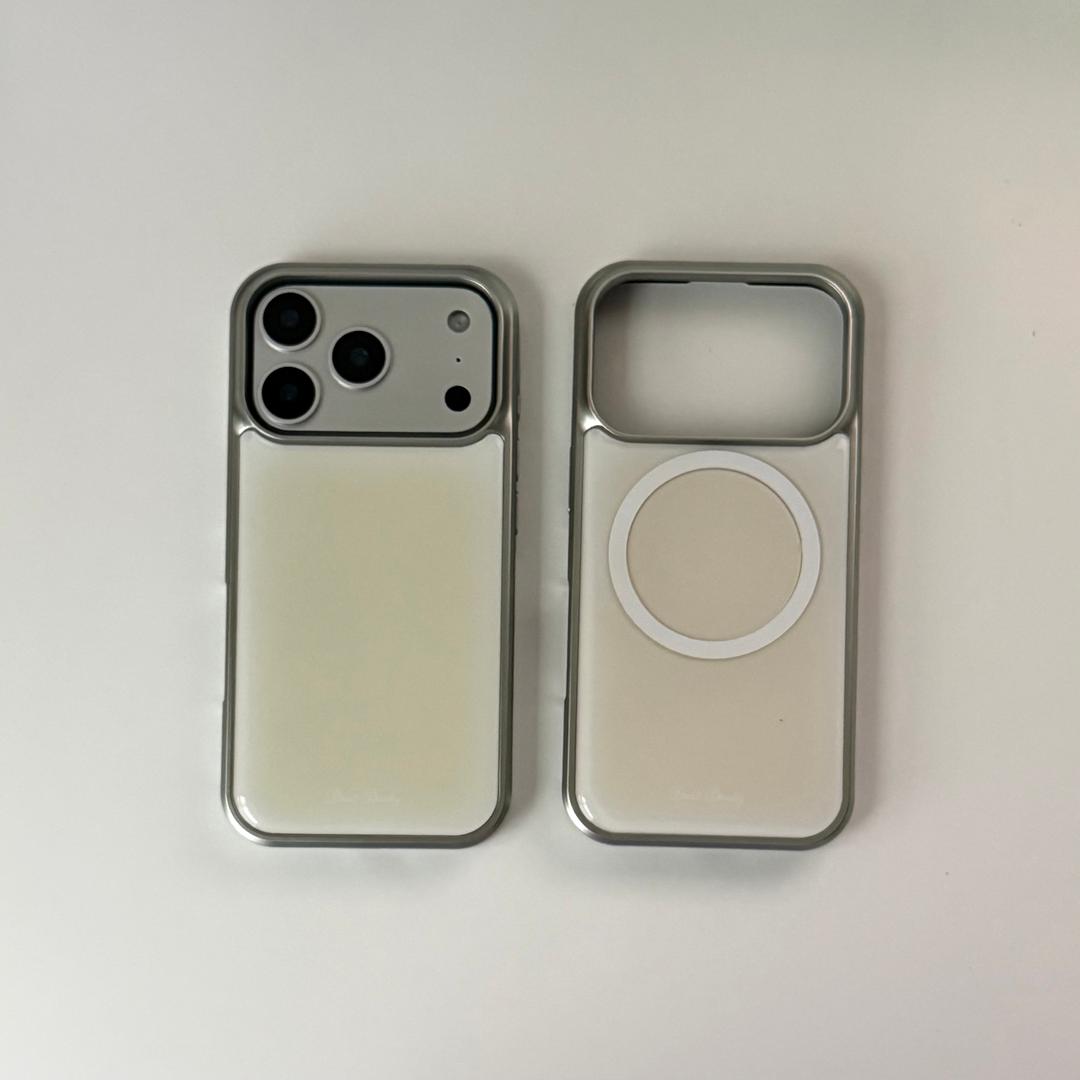 yellow silver bumper case [맥세이프 선택 가능]