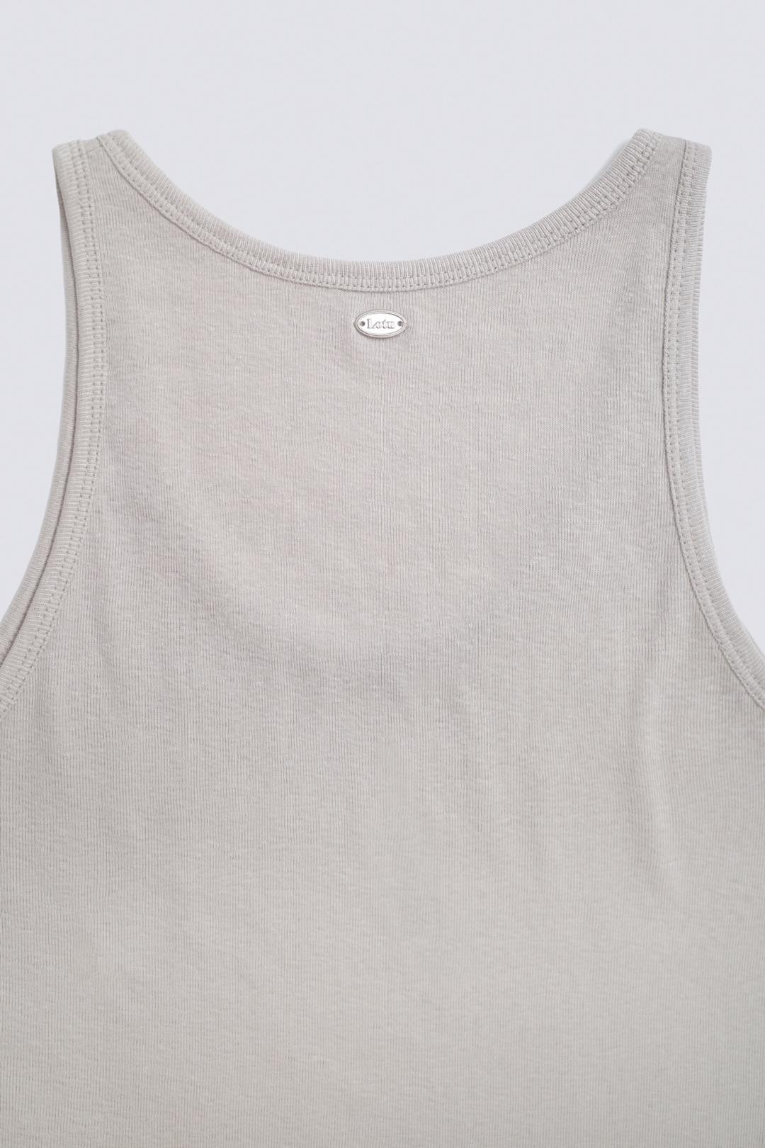 Essential cotton sleeveless, Beige