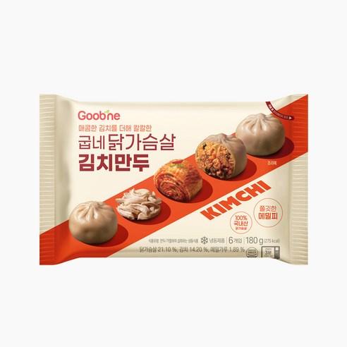 굽네 닭가슴살 김치만두, 180g, 1개 - 손만두 | 쿠팡